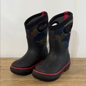 Bogs Black and Multicolor Kids Boots